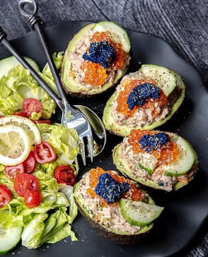 Seafood-Stuffed Avocado Boats