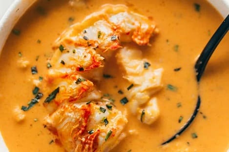 Lobster Bisque with Cognac Cream