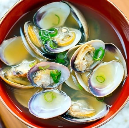 Miso Soup with Clams and Tofu