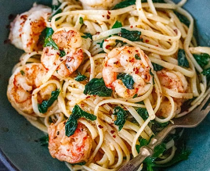 Lemon Garlic Shrimp Pasta