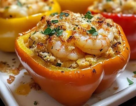 Seafood Stuffed Peppers