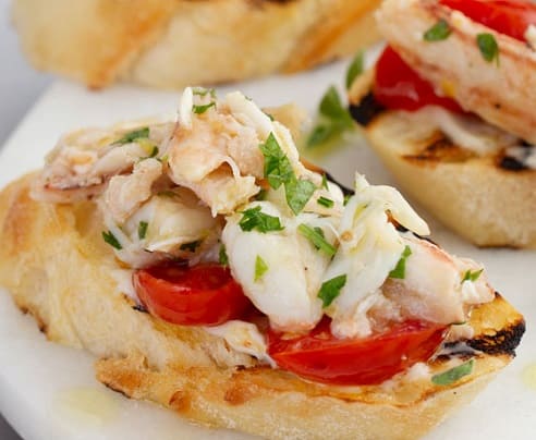 Crab Bruschetta