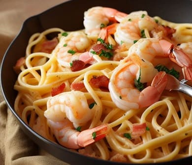 Shrimp Carbonara