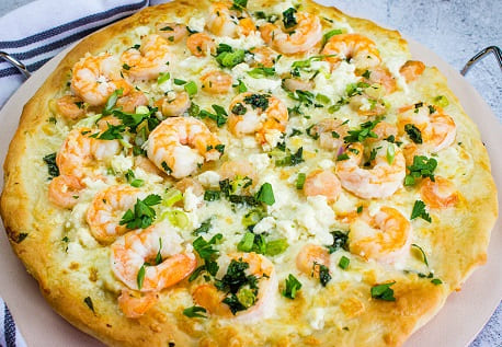 Shrimp Scampi Pizza